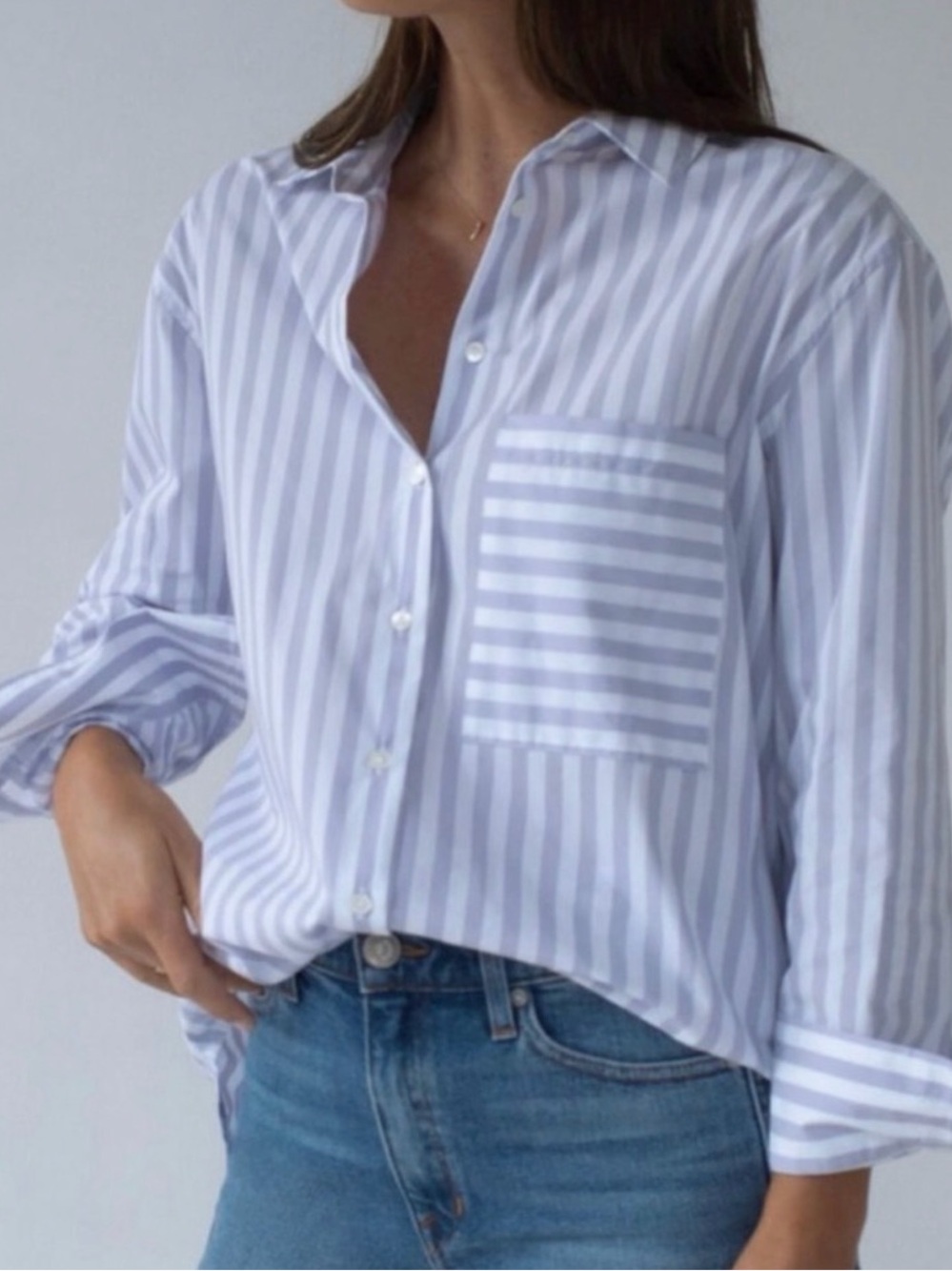 AYR Deep End striped button down shirt